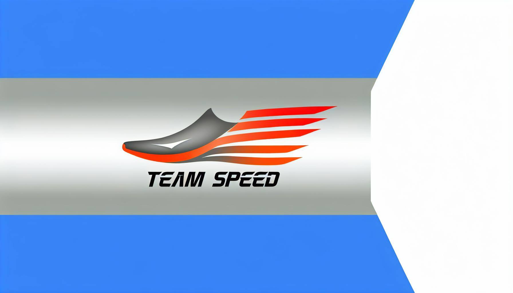 Shoe logo with the words team speed incorporated